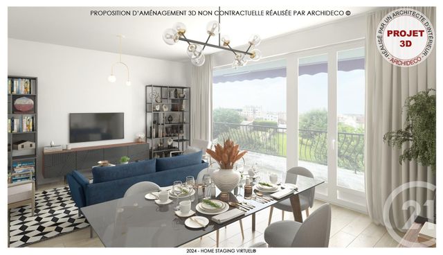 Appartement T4 à vendre - 3 pièces - 89.22 m2 - LIMOGES - 87 - LIMOUSIN - Century 21 Victor Hugo